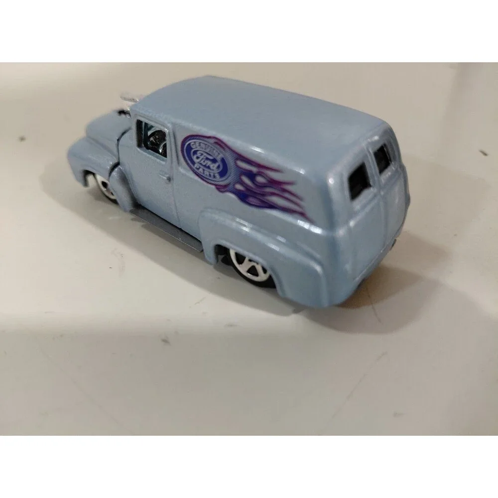 Hot Wheels 1:64 Die Cast Genuine Parts 1956 Ford Delivery Truck w/ Opening Hood